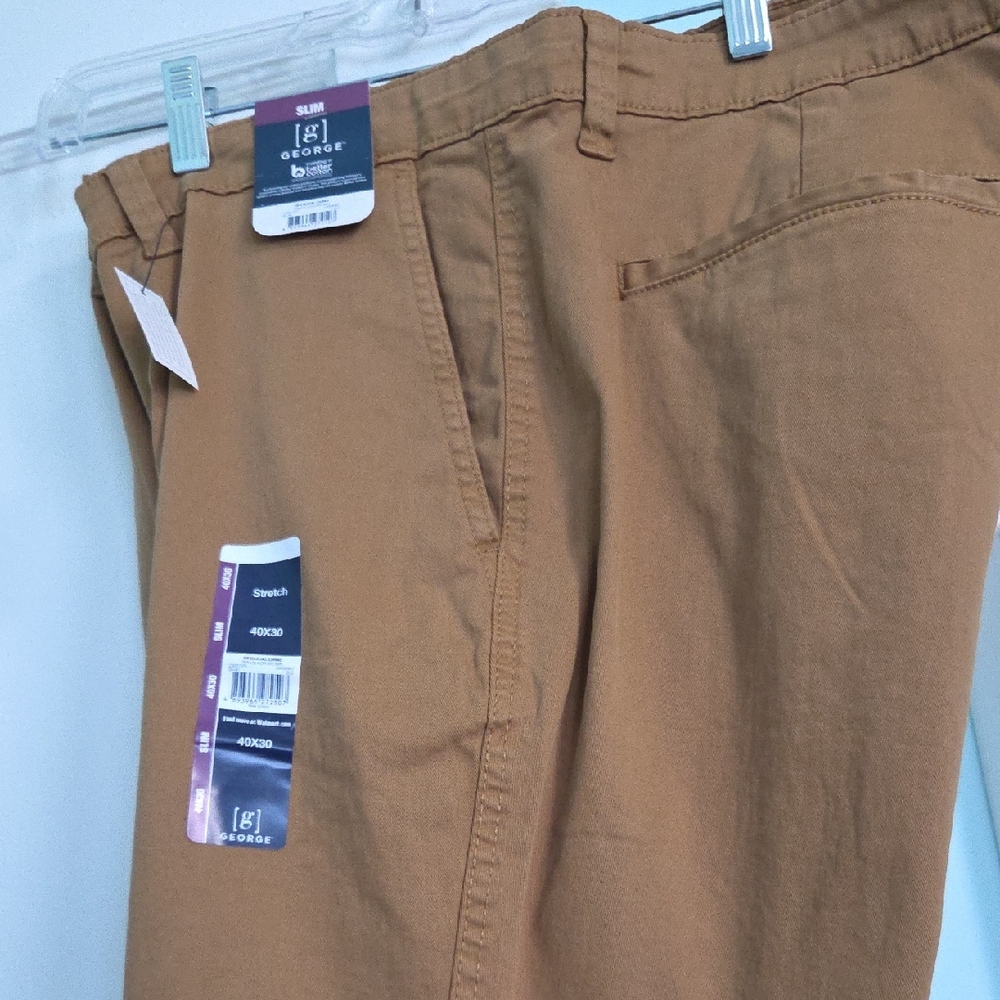 George Men's Brown Chinos